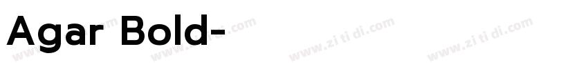 Agar Bold字体转换